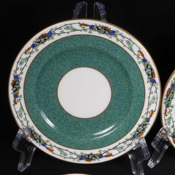 rare find, set of 4 Saucers. Royal Worcester U.K., C1303 - Picture 3 of 6